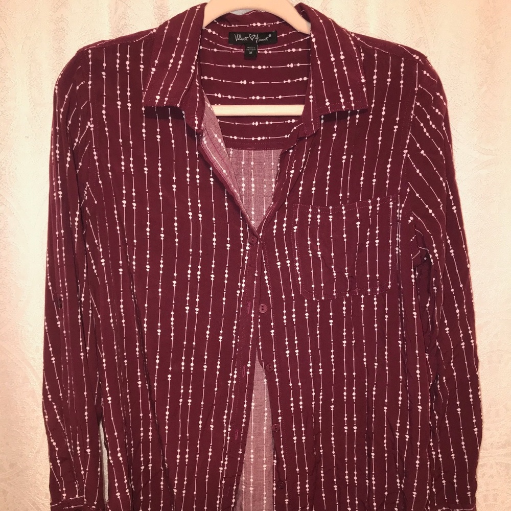 WOMENS BUTTON DOWN BLOUSE